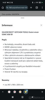 Stolní mixér Silvercrest - 2