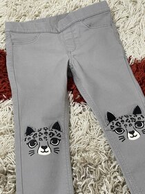 Šedé skinny džíny H&M vel.110, 4-5 let - 2