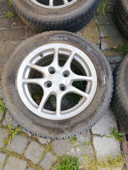 Alu kola 185/60 R14 + celoroční pneu Seva – 1 rok - 2