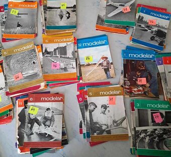 časopis Modelář, různé ročníky od  roku 1963, cenu nabídněte - 2