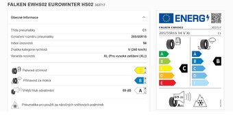 Sada zimních pneumatik Falken Eurowinter HS02 - 2