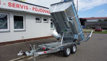 Kontejnerový sklopný přívěs, 300x180x60 cm, 3500 kg - 2