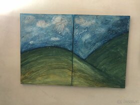 Soňa Mrázová dvojobraz 88x58cm - 2