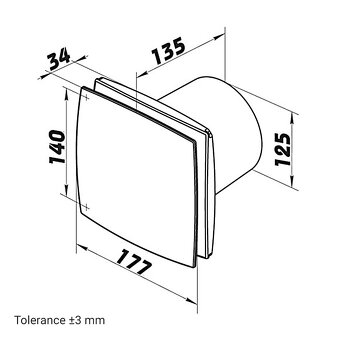 Ventilátor DALAP BFAZW 125 mm - 2
