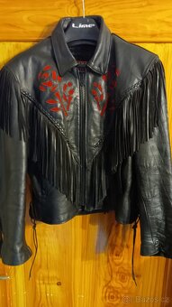 Motorkářská kožená bunda dámská vel. M - 2