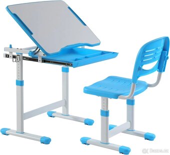 2ks stůl pro deti modrý a růžový - 2