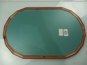 Zrcadlo v dřevěném rámu - nové - 2