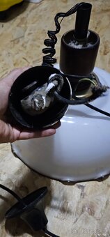 Skleněný lustr/lampa - 2