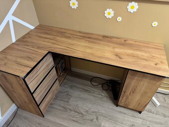 Rohový levý psací stůl - 2