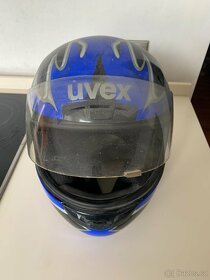 motocyklová helma Uvex , integrální helma Lazer, obě vel. M - 2