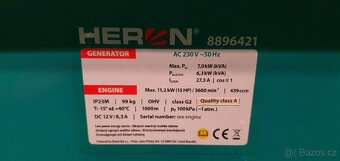 Elektrocentrála 7kW HERON 8896421 AVR, el. START - 2
