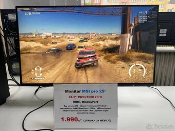 Monitor MSI pro 25" 24.5" 1920x1080 75Hz HDMI, DisplayPort - 2
