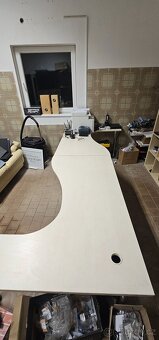 Kancelářské stoly - bílá bříza - 2ks - 2