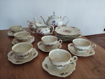 Starožitná dezertní čajová souprava - 2