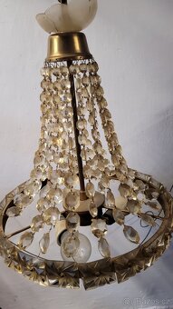 Kristalovy lustr a 2 nastenne lampy - 2