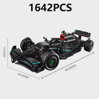 NOVÁ velká stavebnice formule auto 1642 dílků,délka 63 cm - 2