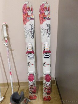 Lyže Rossignol Fun Girl+hůlky+lyžáky - 2
