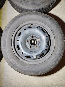 Plechové disky 5x100 R14 s pneu - 2