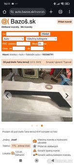 Díl pod dveře Tatra terno - 2