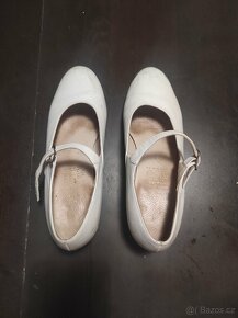 Bílé taneční boty - folklórky - 2