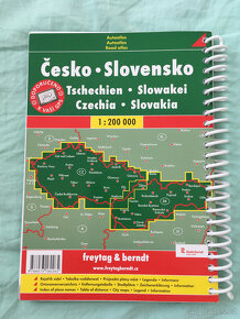 Česko, Slovensko, ČR, SR - automapa,autoatlas - NOVÁ - 2