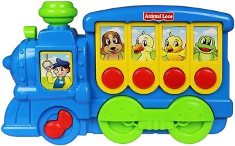 Vláček se zvířátky a zvuky a Fisher-Price Tahací telefony. - 2