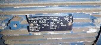 Prodám elektro motor viz štítek 5,5 kw - 2