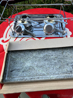 Prod.„ZÁŽITKOVÝ“GRIL,kamenná deska k přípravě jídla u stolu - 2