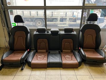 Audi A4/A5 B8 sada kožených sedaček elektrických - 2