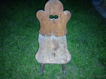 Dřevěné židlička - 2