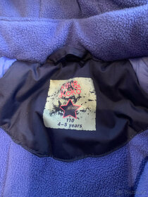 Chlapecká bunda vel. 110 modrá, 4 - 5 let - 2