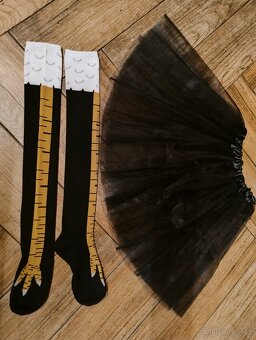 Černá a bílá slepice kostým XS-L - 2