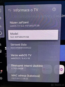 Sencor televize - 2