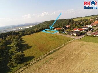 Prodej, stavební pozemek, 1850 m2, Dobrovice, část Chloumek, - 2