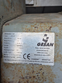 Elektrocentrála Gesan DPS 80 - 2