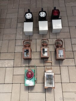 Lampa,lampa ČSD,hornická lampa,staré lampy. - 2