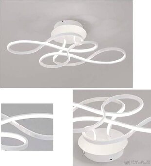 LED Designové stmívatelné stropní svítidlo s ovládáním / 58W - 2