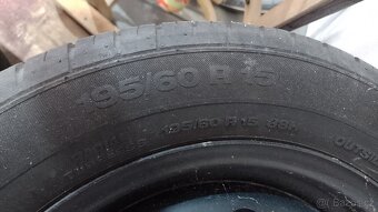 Sada 4 letní pneu 195/60 R15, vzorek 5mm, celkem za 1000 Kč - 2