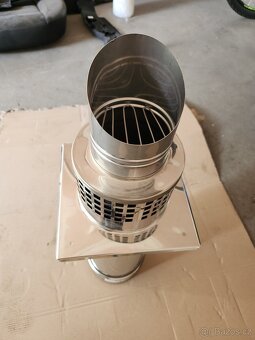 Nerezový komín - přisávací hlava, průměr 100mm - 2