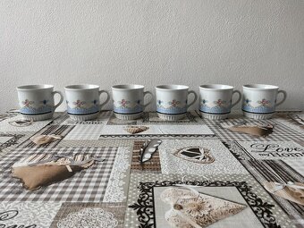 Raritní sada retro hrnků Dubí Czechoslovakia - 375 ml, 6 ks - 2