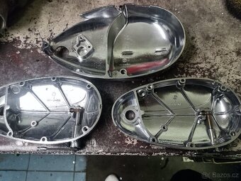 Jawa Stadion , Jaweta , ČZ 125,150 - Víka chemicky leštěná - 2