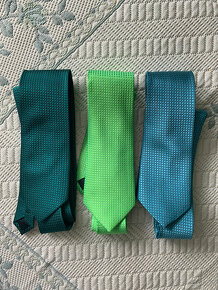 Pánská kravata, zelená - 2