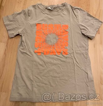 4x triko, tričko s kr. rukávem H&M vel. 146/152 - 2