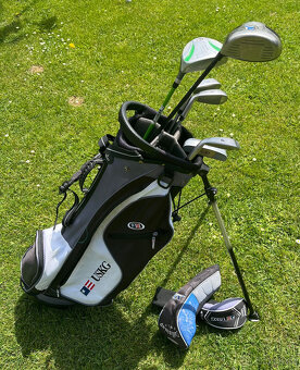 Prodám dětský golfový set U.S. Kids Golf vel. 57 s vozíkem. - 2