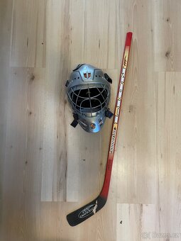 Maska junior a hokejka hokej brankář SALAMON - 2