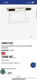 psací stůl Jysk Abbetved - 2