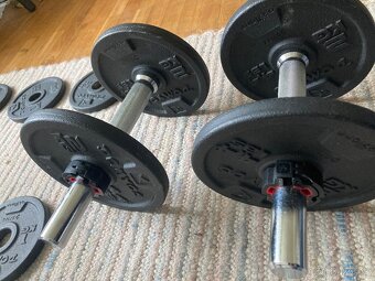 Sada nastavovacích posilovacích činek 2 x 8 kg - 2