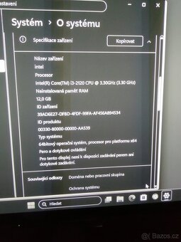 počitač hp intel core i3 4.jadro Windous11.Rám ddr3, 12.GB. - 2