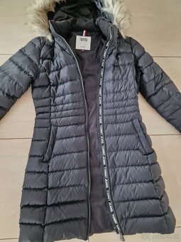 Luxusní kabát, dlouhá bunda Tommy Hilfiger vel.L - 2