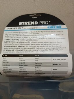 Zimní čepice s led světlem - maskáč nová - 2